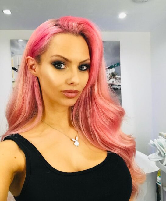 Pink Hair Jessica-Jane Clement Selfie