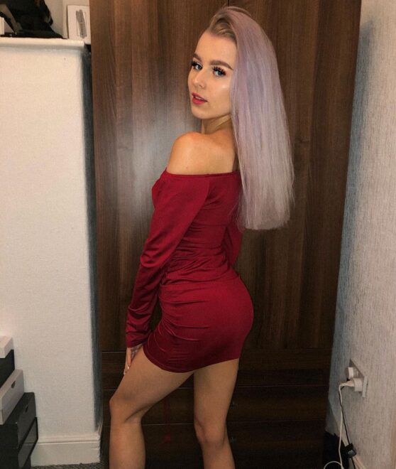 Wine red ruched dress from  ! Use katie15 for ££ off your order